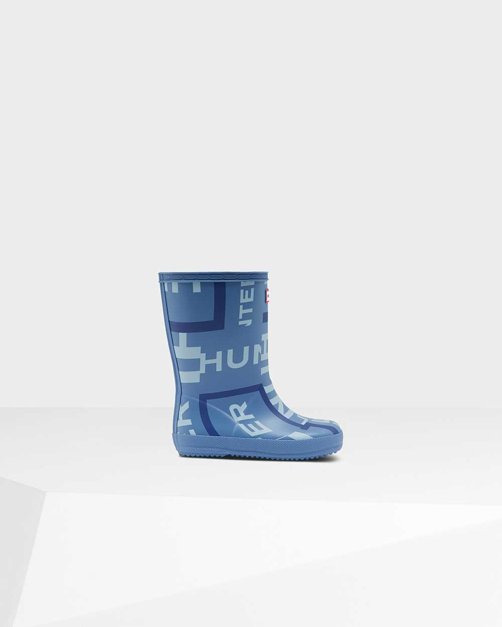 Kids Hunter Original First Classic Exploded Logo Rain Boots Blue | IQDXJG-058